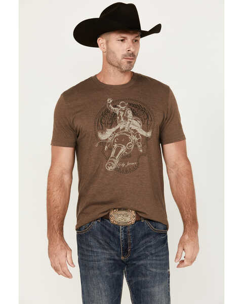 Image #1 - Cody James Men's Rodeo Bottle Short Sleeve Graphic T-Shirt, Brown, hi-res