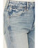 Image #2 - Wrangler Women's Wild West Destructed Light Wash High Rise Straight Jeans, Light Wash, hi-res