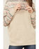 Image #3 - Hooey Women's Striped Trim Hooded Pullover, Cream, hi-res