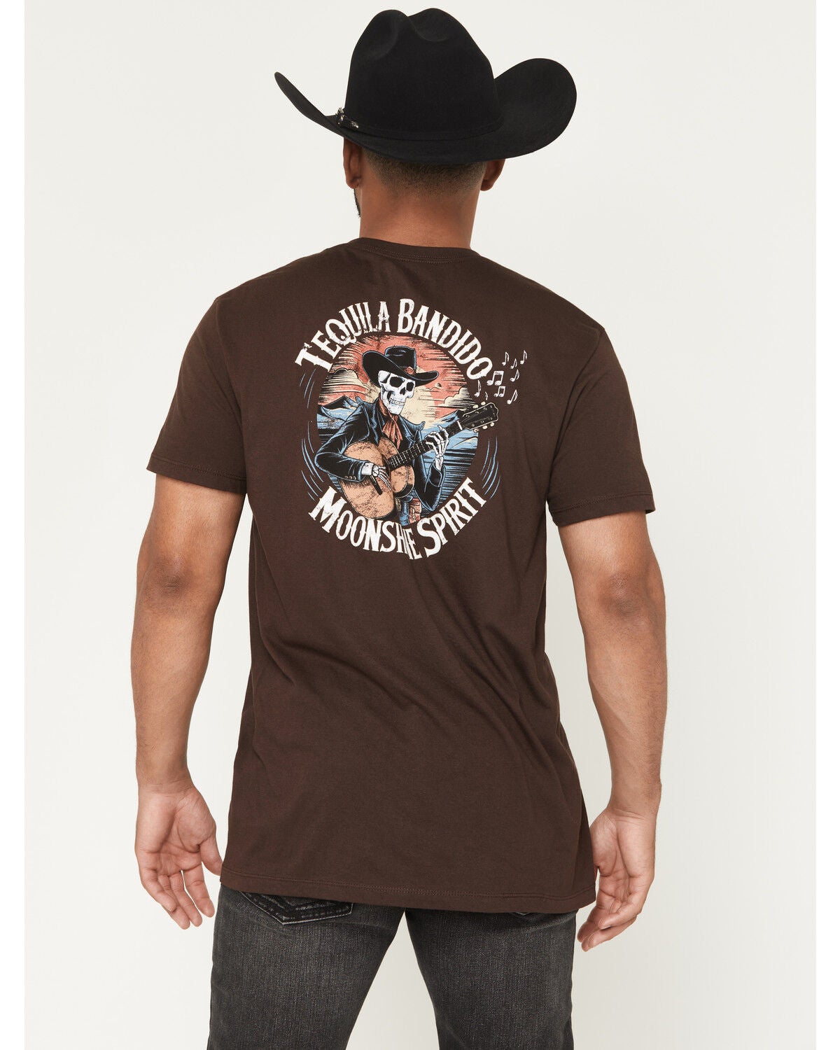 Image #1 - Moonshine Spirit&reg; Men's Tequila Bandito Short Sleeve Graphic T-Shirt, Dark Brown, hi-res