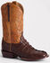 Image #1 - Lucchese Men's Hendrik Exotic Caiman Western Boots - Broad Square Toe, Chocolate, hi-res