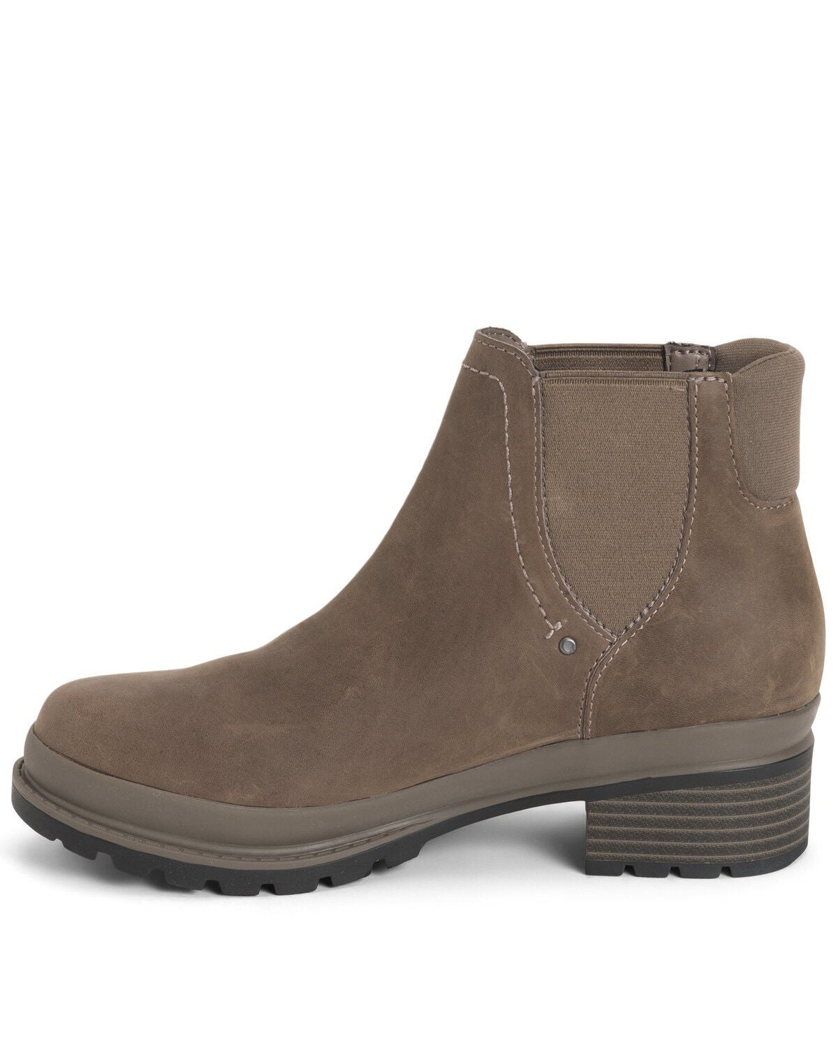 taupe chelsea boots womens
