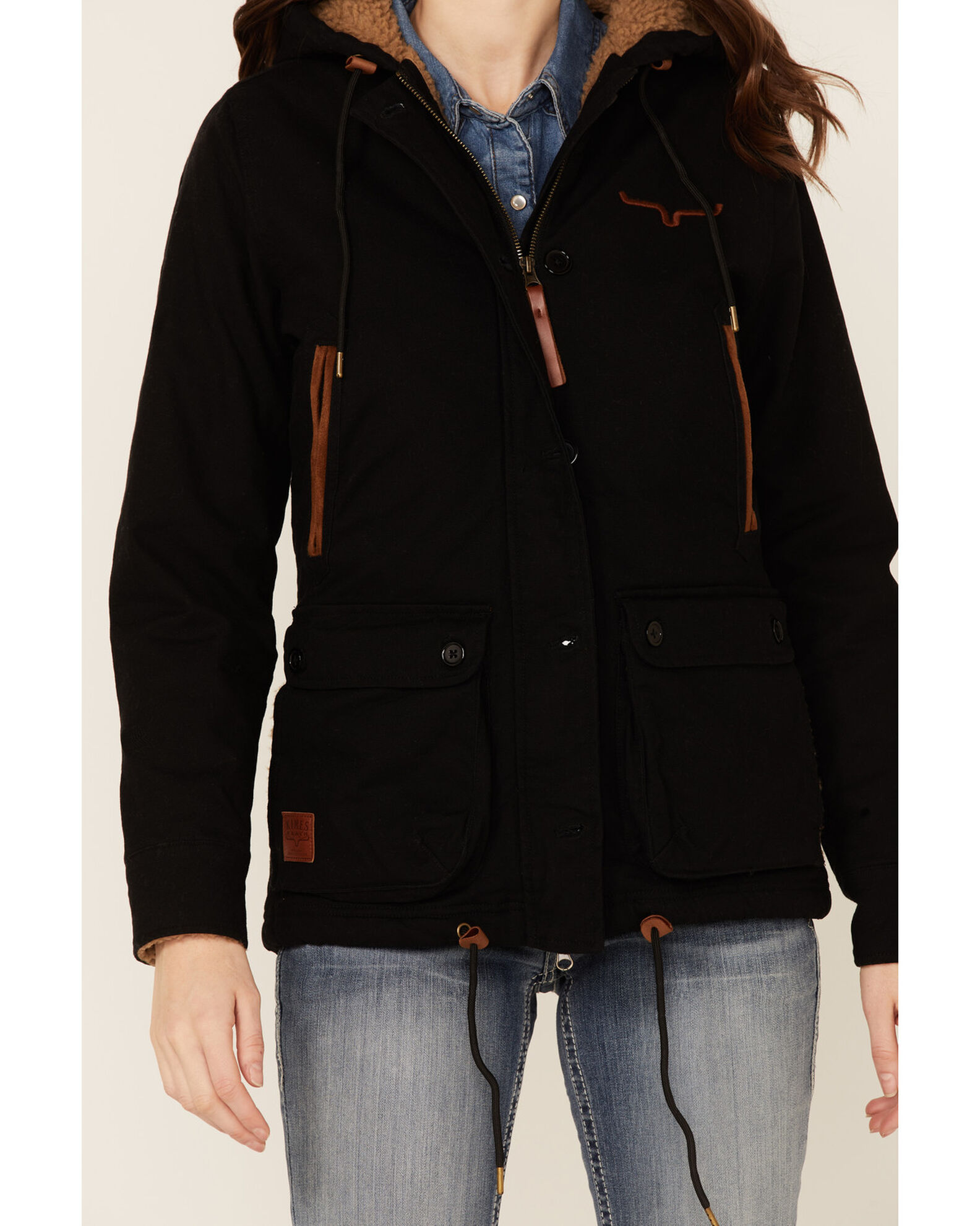 Image #2 - Kimes Ranch Women's All-Weather Anorak Sherpa-Lined Jacket, Black, hi-res