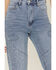 Image #2 - Vibrant Denim Women's Medium Wash High Rise Wide Leg Embellished Denim Jeans, Medium Wash, hi-res