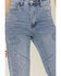 Image #2 - Vibrant Denim Women's Medium Wash High Rise Wide Leg Embellished Denim Jeans , Medium Wash, hi-res