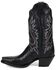 Image #3 - Dan Post Women's Exotic Lizard Celine Western Boots - Snip Toe, Black, hi-res