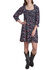 Image #1 - Roper Women's Bronc Riders Printed Midi Dress, Black, hi-res