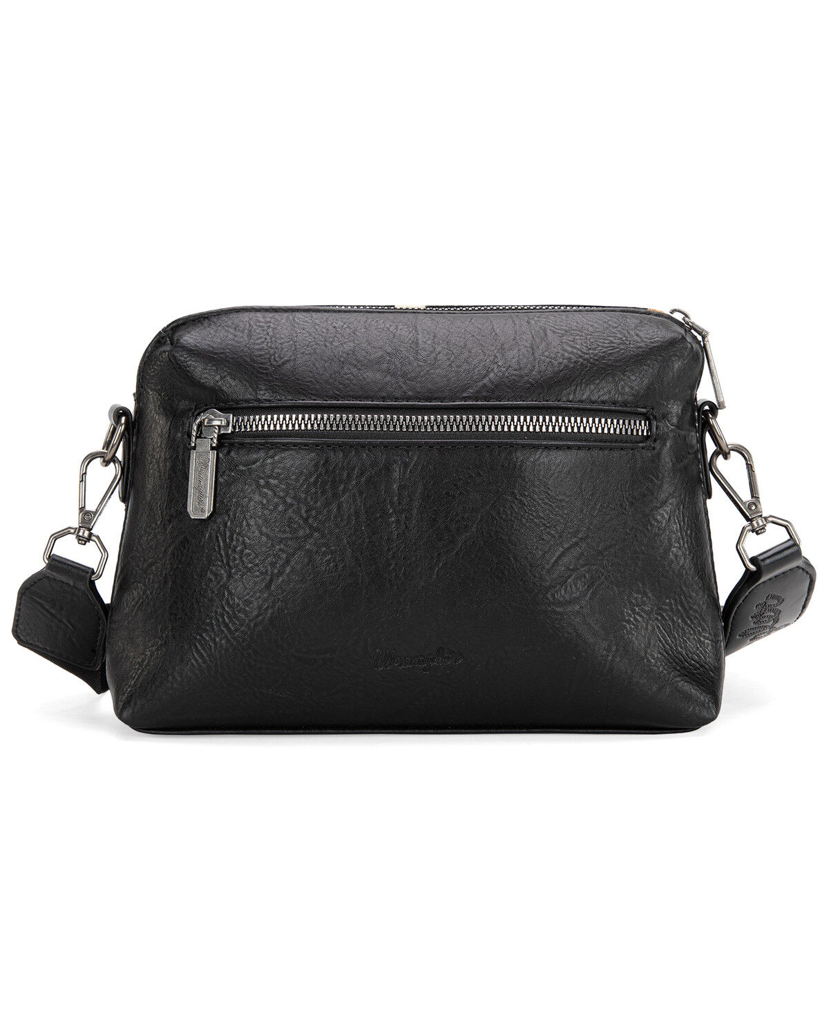 Image #3 - Wrangler Women's Daenery's Winter Southwestern Knitted Crossbody Bag, Black, hi-res