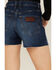 Image #4 - Wrangler Retro Women's Dark Wash Bailey High Rise Cutoff Denim Shorts, Medium Wash, hi-res