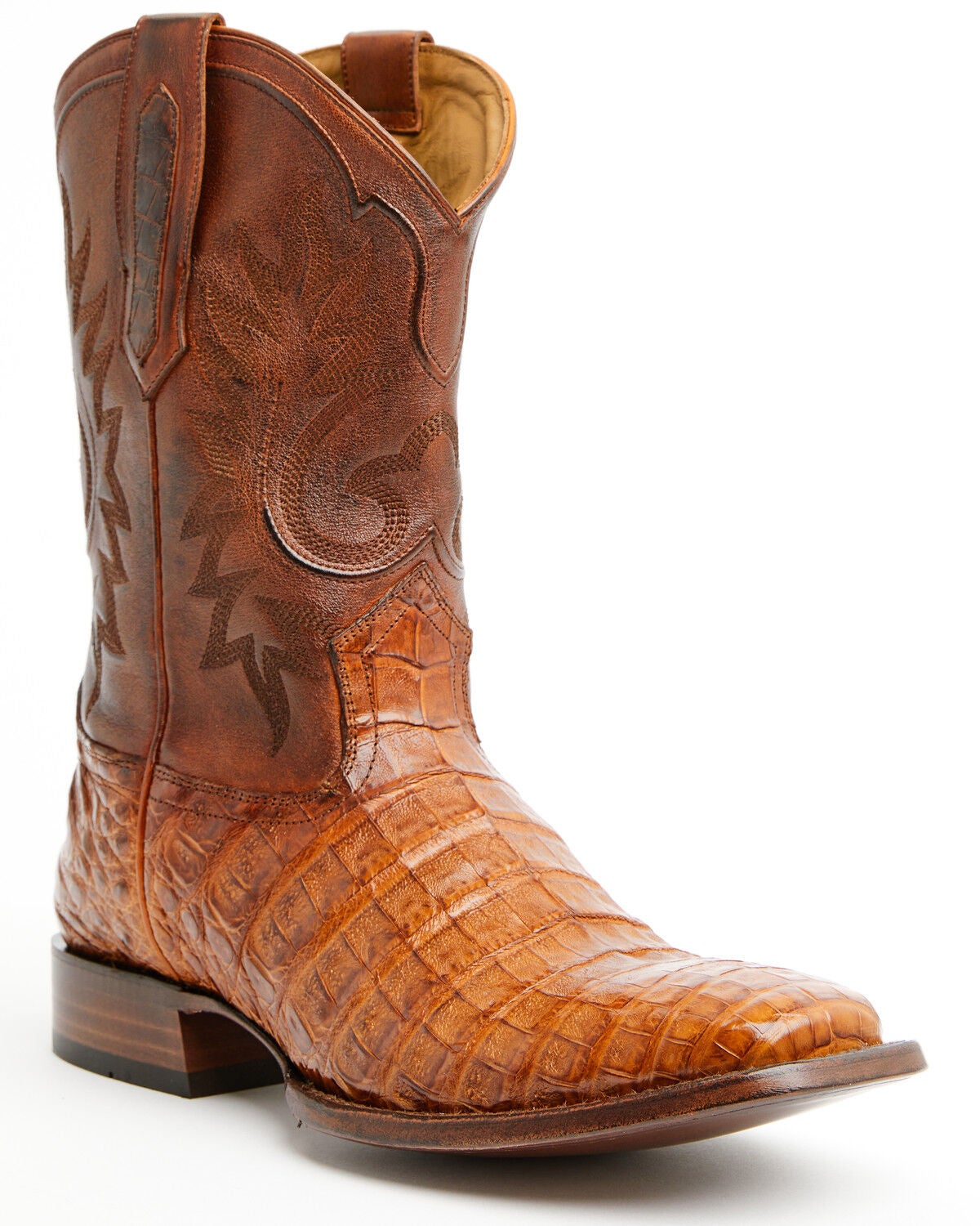 Cody James Black 1978&reg; Men's The Hayward Exotic Caiman Belly Western Boots - Broad Square Toe, Cognac, hi-res