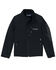 Image #1 - Wrangler Boys' Western Trail Team Logo Zip Jacket, Black, hi-res