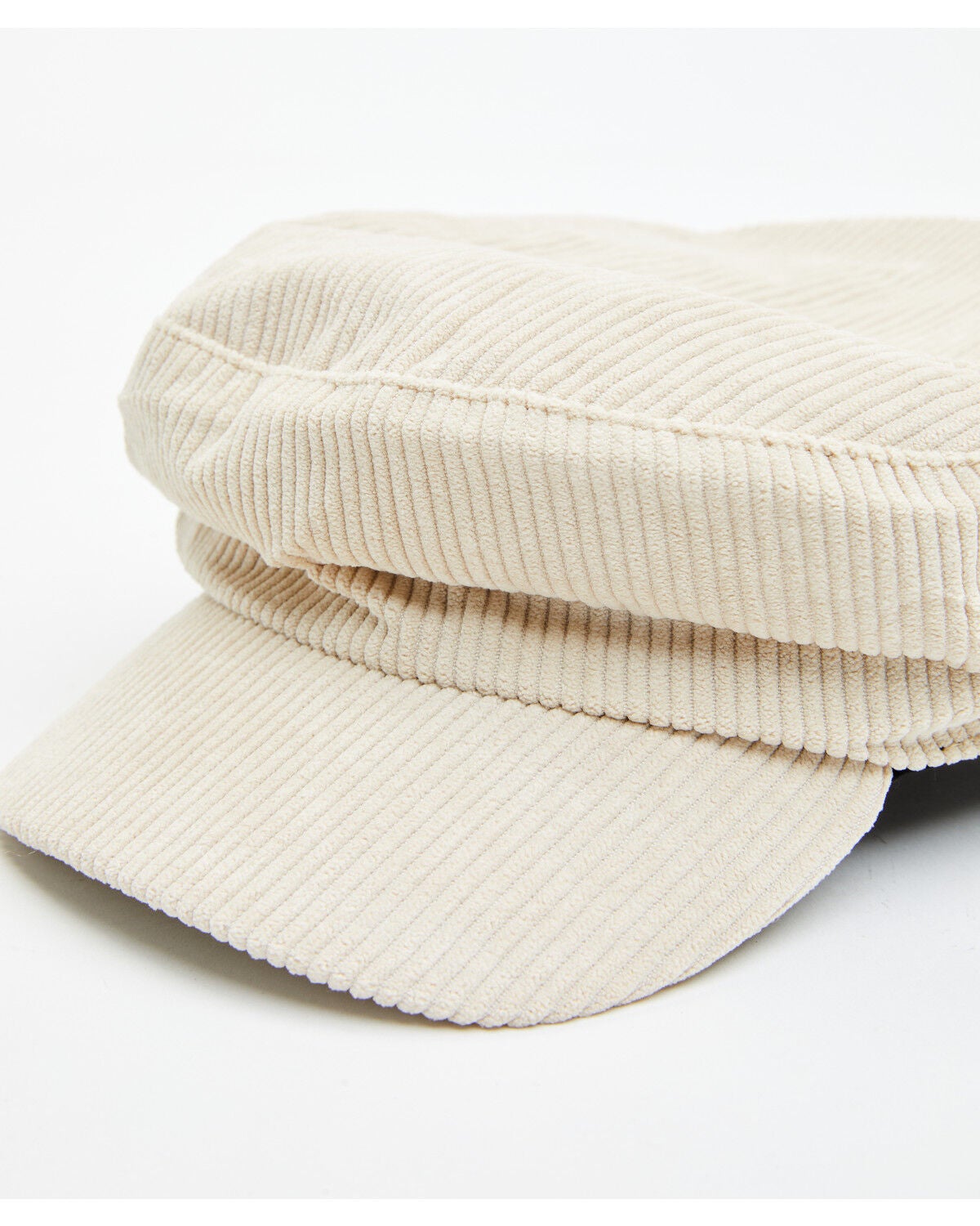 Image #2 - Cleo + Wolf Women's Corduroy Lieutenant's Cap, Cream, hi-res