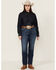 Ariat Women's R.E.A.L. Dark Wash Mid Rise Everlee Stretch Straight Jeans - Plus , Dark Wash, hi-res