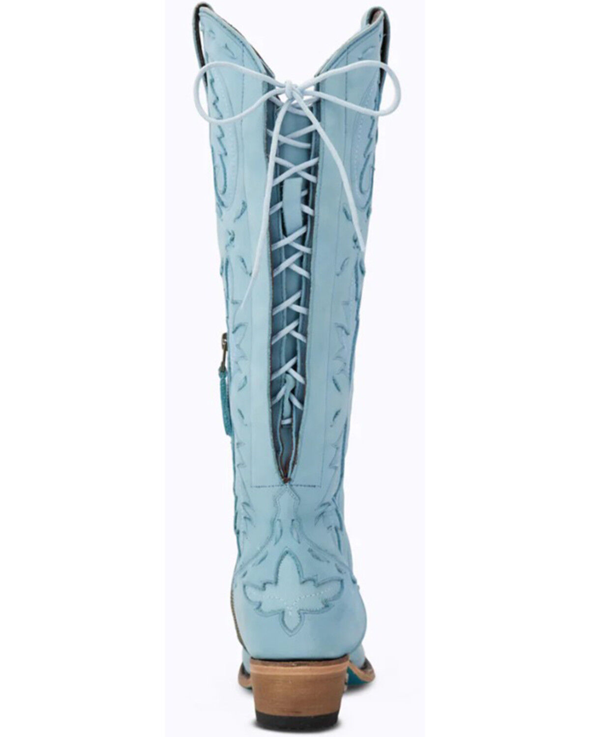 Image #5 - Lane Women's Reverie Tall Western Boots - Snip Toe, Blue, hi-res