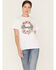 Wrangler Women's Floral Wreath Logo Graphic Tee, White, hi-res