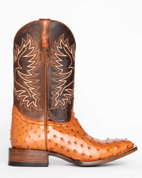 Image #2 - Cody James Men's Full Quill Ostrich Exotic Boots - Square Toe , , hi-res