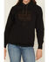 Image #3 - Ariat Women's Logo Bootstitch Hoodie, Black, hi-res