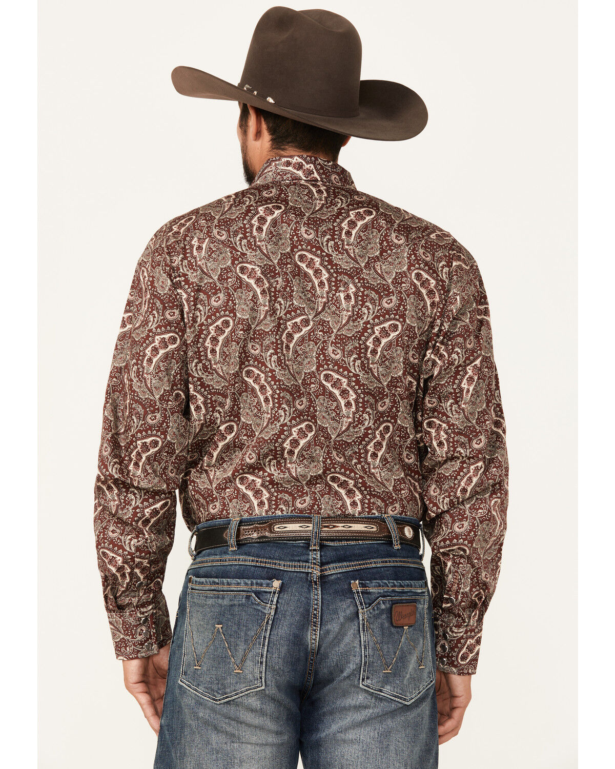 Image #4 - Stetson Men's Paisley Print Long Sleeve Snap Western Shirt, , hi-res