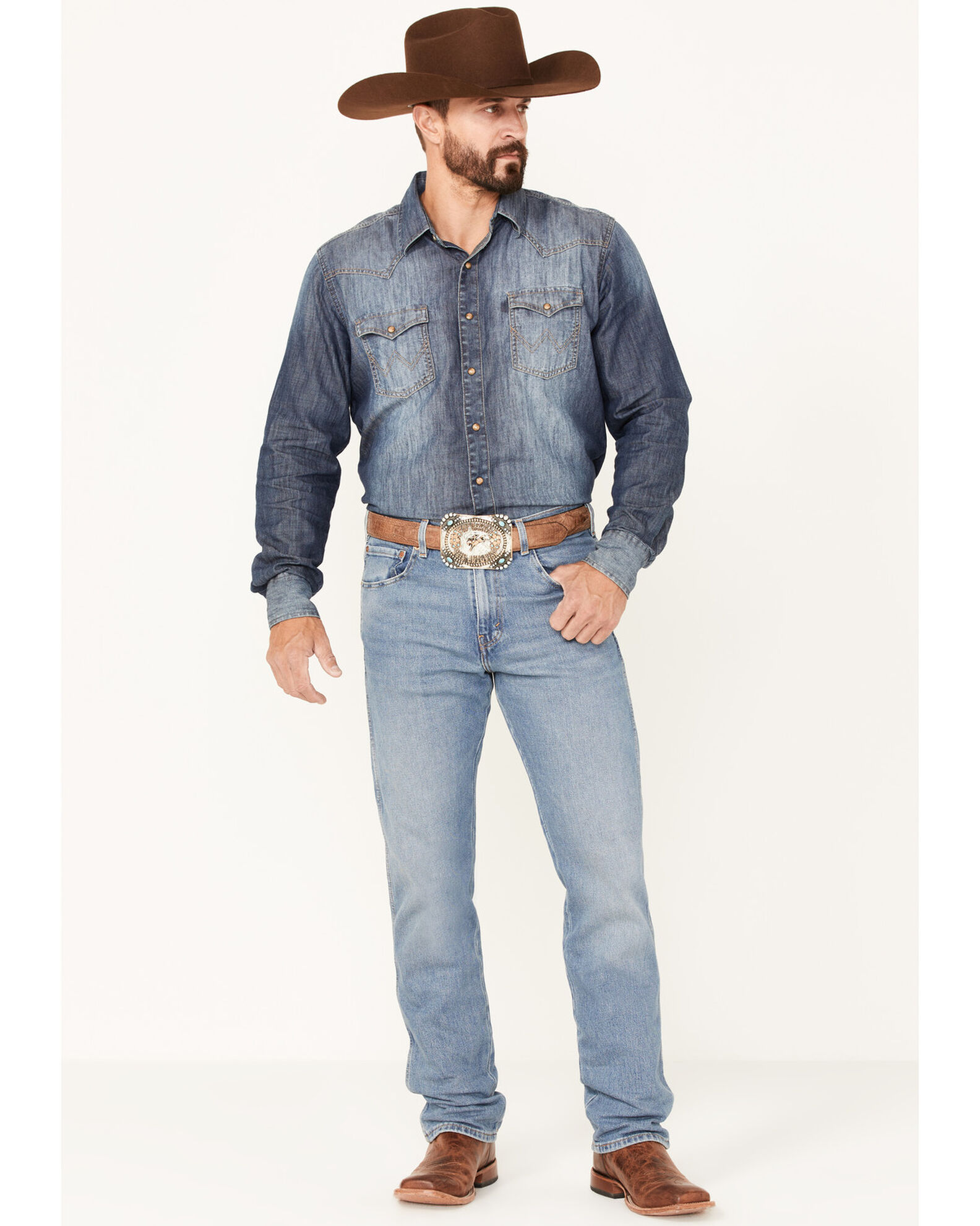 Levi s Men s Western Light Wash Relaxed Stretch Fit Jeans Sheplers