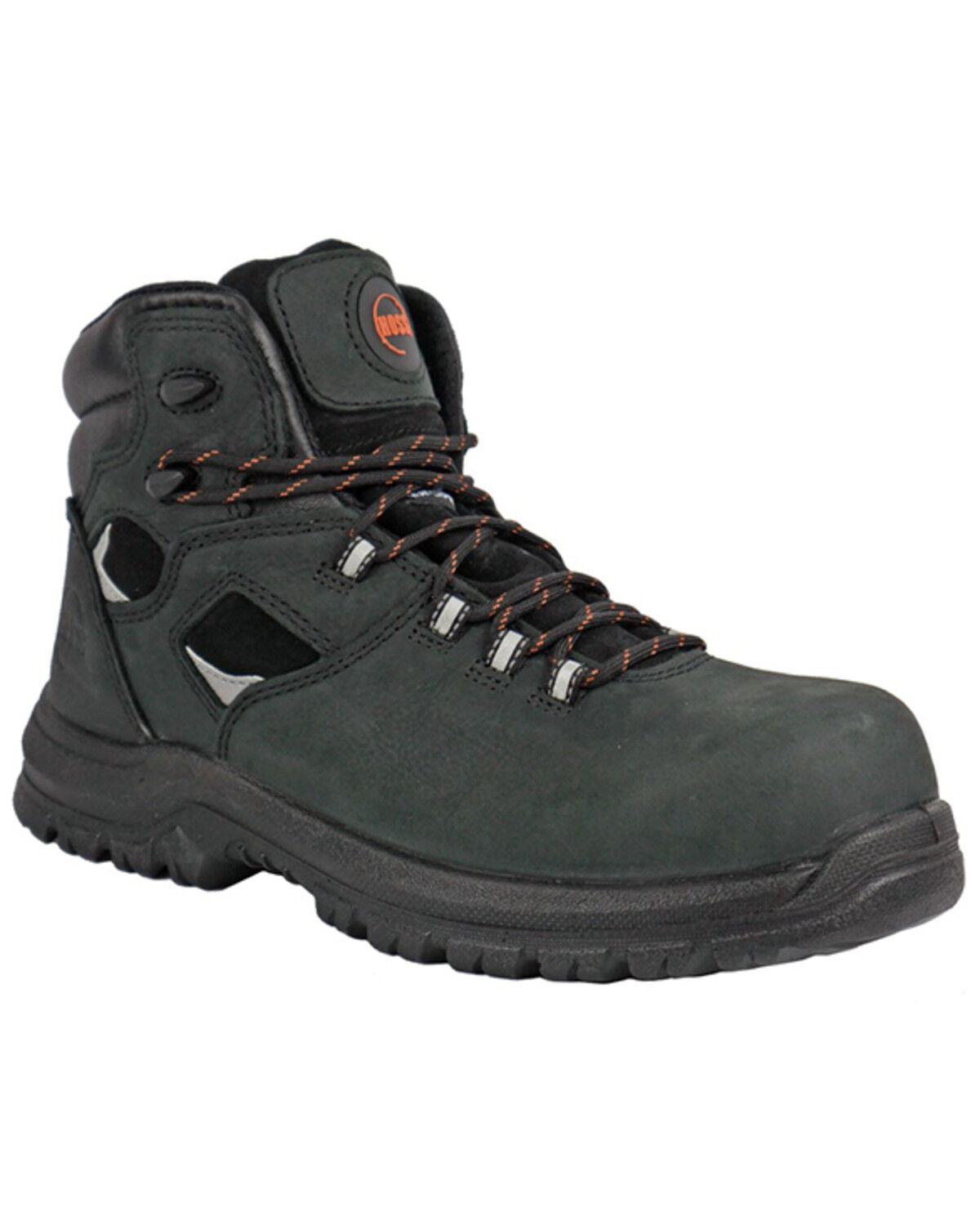 Image #1 - Hoss Men's Lorne 6" Lace-Up Work Boots - Composite Toe, Black, hi-res