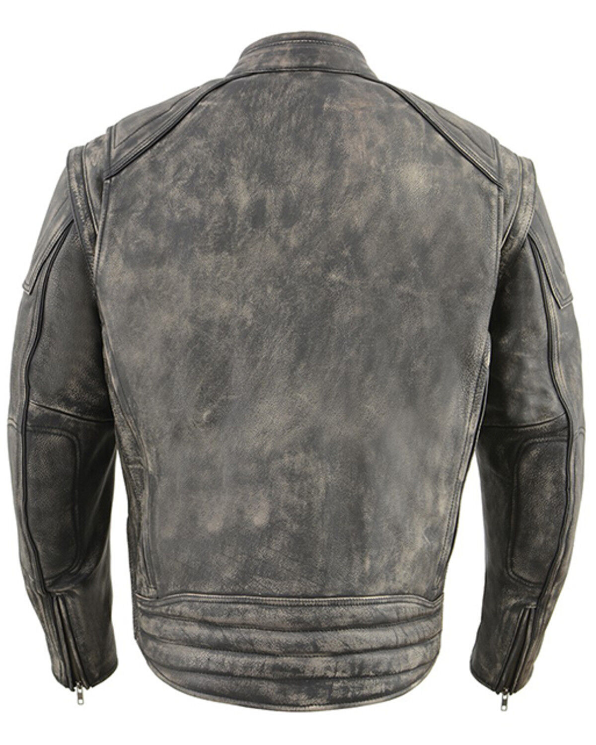 Image #3 - Milwaukee Leather Men's Distressed 2-in-1 Concealed Carry Leather Jacket - 3X, Brown, hi-res
