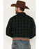 Image #4 - Cody James Men's Yucca Valley Plaid Print Long Sleeve Snap Western Flannel Shirt, Olive, hi-res