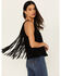 Image #2 - Idyllwind Women's Madie Faux Suede Fringe Tank, Black, hi-res