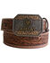 Image #1 - Ariat Kids' Floral Embossed Belt, Tan, hi-res