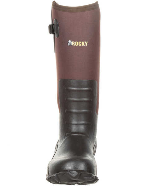 Image #5 - Rocky Men's Waterproof Rubber Work Boots - Round Toe, Brown, hi-res