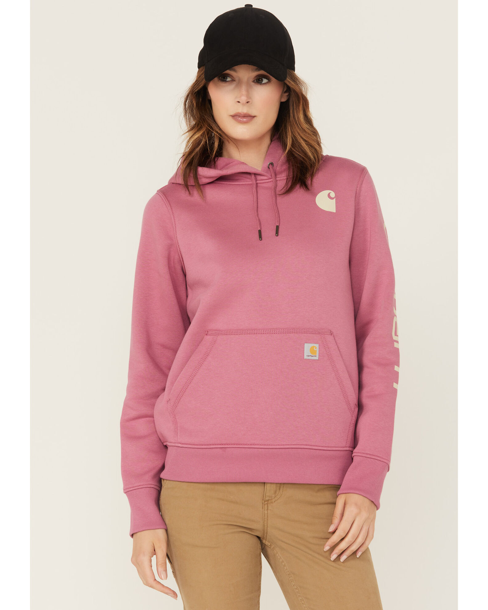 Womens pink carhartt hoodie sale