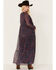 Image #4 - Molly Bracken Women's Paisley Print Maxi Dress, Grape, hi-res