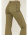 Sneak Peek Women's High Rise Raw Hem Crop Jeans , Olive, hi-res