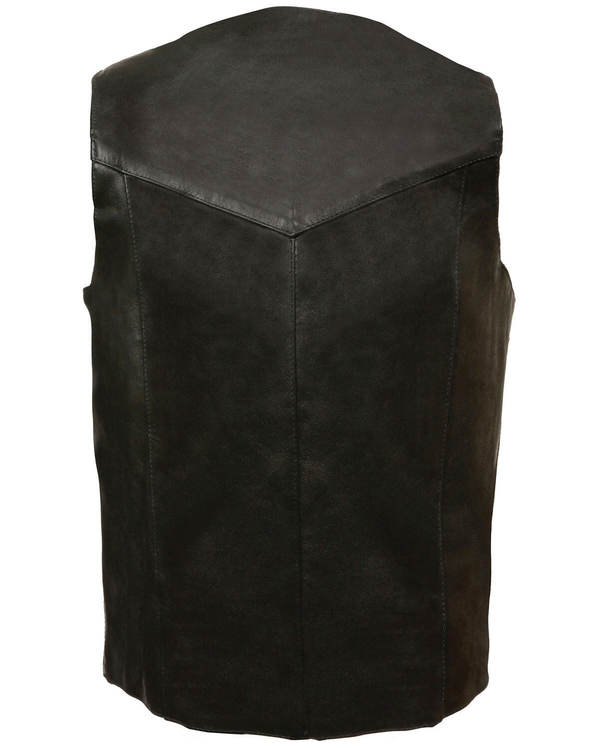 Image #2 - Milwaukee Leather Men's Classic Snap Front Biker Vest - XBig & Tall, Black, hi-res