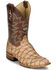 Image #1 - Justin Men's Ocean View Exotic Pirarucu Western Boots - Broad Square Toe, Brown, hi-res