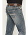 Image #4 - Rock & Roll Denim Men's Medium Wash Pistol Straight Denim Jeans, Medium Wash, hi-res