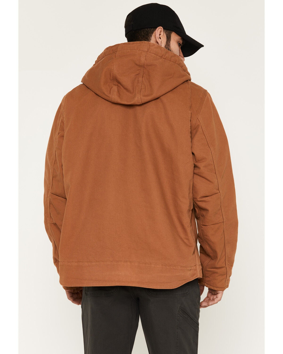 Carhartt Men's Washed Duck Sherpa Lined Hooded Work Jacket | Sheplers