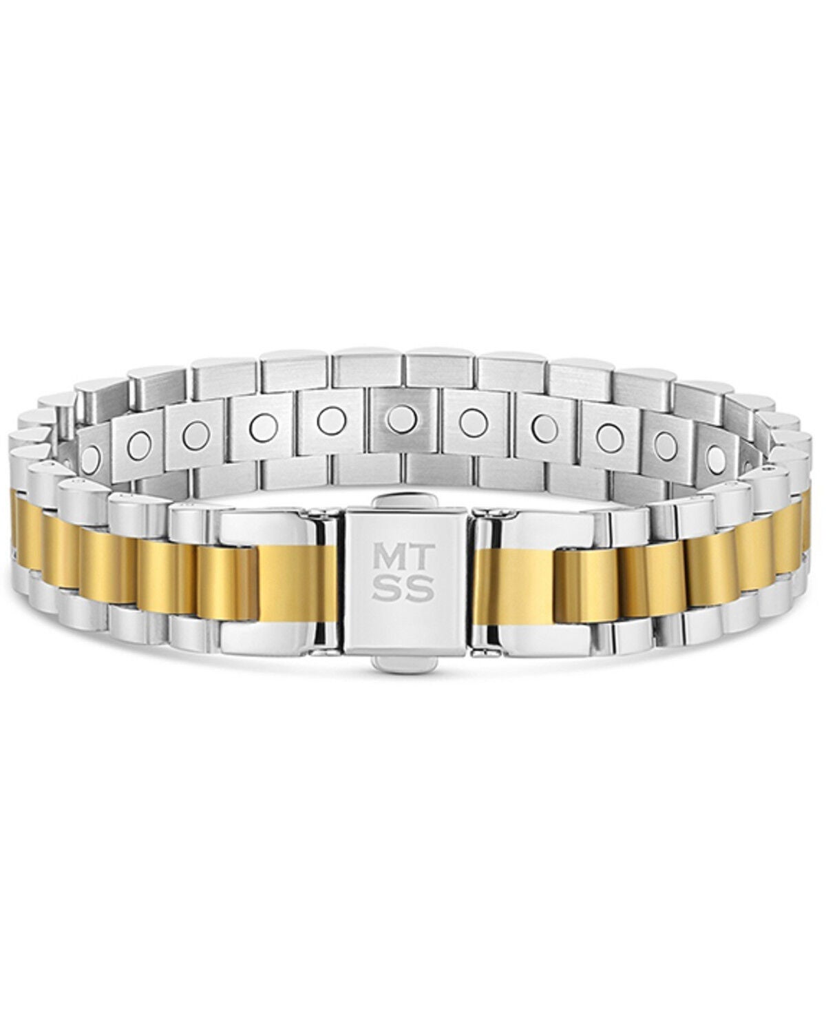 Image #2 - Montana Silversmiths Twin Steel Link Bracelet, Silver, hi-res