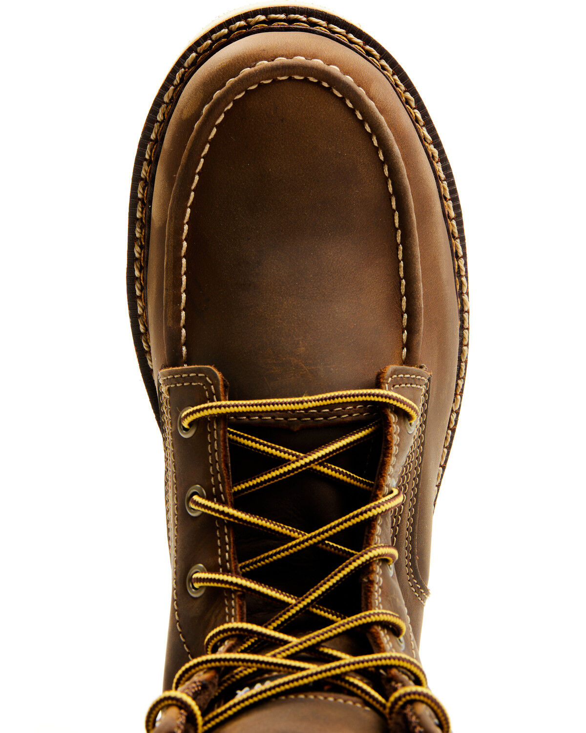 Image #6 - Hawx Men's 6" Moc Work Boots - Soft Toe, Brown, hi-res