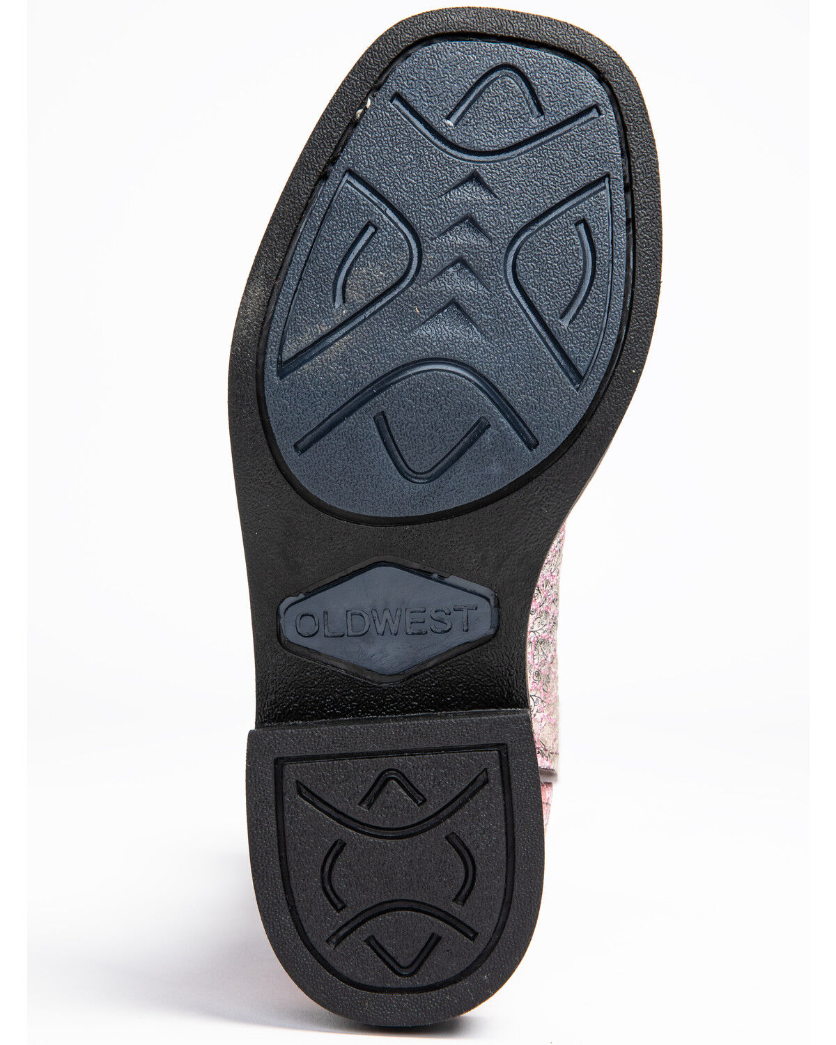 Image #7 - Shyanne Girls' Aria Faux Leather Western Boots - Square Toe, Pink, hi-res