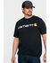 Carhartt Men's Signature Logo Graphic Short Sleeve Work T-Shirt , Black, hi-res