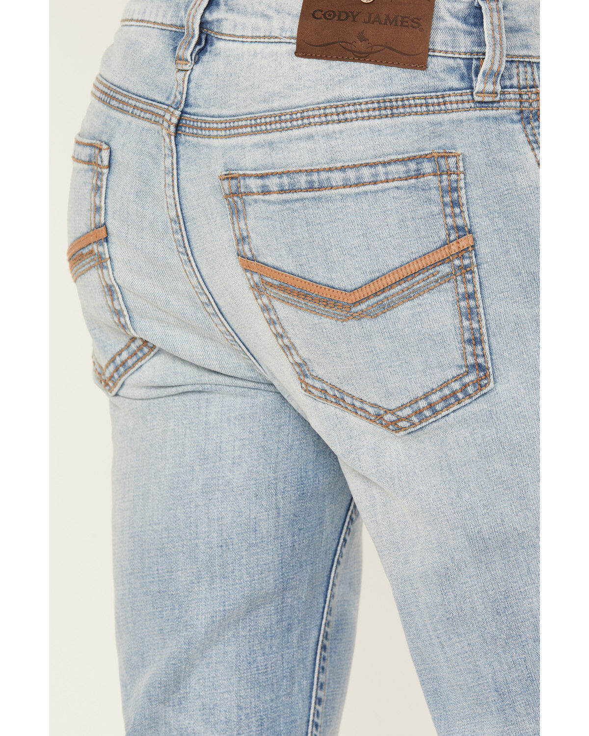 Image #4 - Cody James Men's Duke Relaxed Bootcut Stretch Denim Jeans, Light Wash, hi-res