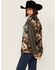 Image #2 - POL Women's Floral Long Sleeve Shacket, Black, hi-res