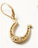 Image #2 - Lainey Wilson Women's Horseshoe Drop Earrings, Gold, hi-res