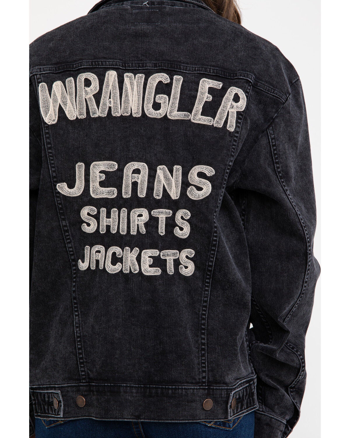 wrangler leather jacket womens