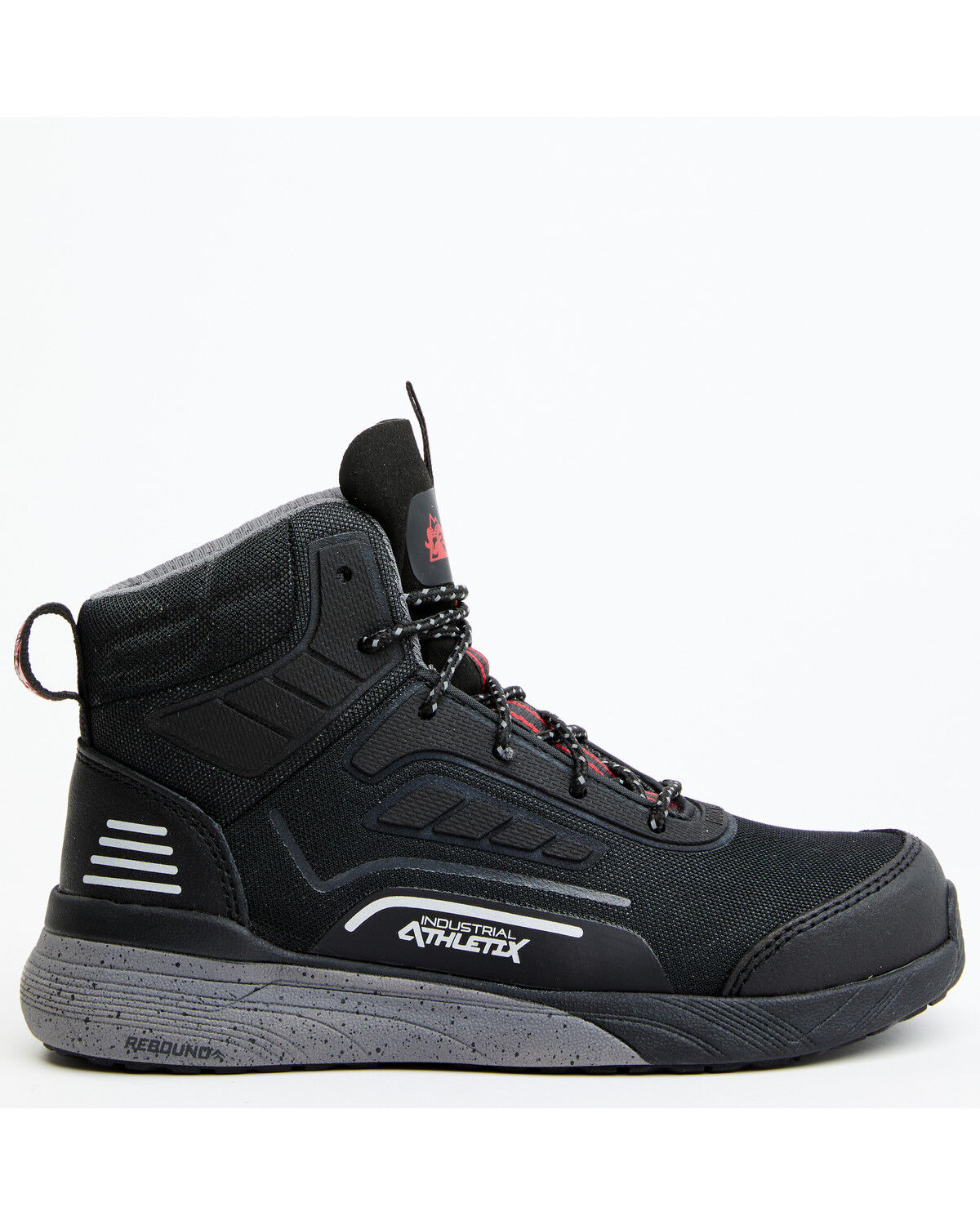 Image #2 - Rocky Men's Industrial Athletix Hi-Top 6" Work Shoe - Composite Toe, Black, hi-res