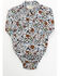 Image #1 - Shyanne Infant Girls' Ditsy Print Long Sleeve Printed Onesie, Ivory, hi-res