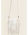 Image #3 - Idyllwind Women's Camarillo Metallic Fringe Suede Crossbody Bag, Silver, hi-res