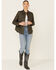 Velvet Heart Women's Olive Faux Leather Shirt Jacket , Olive, hi-res