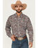 Image #1 - Cinch Men's Paisley Print Long Sleeve Button-Down Western Shirt, Multi, hi-res