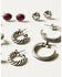 Image #3 - Idyllwind Women's Celina 6-Piece Earrings Set, Silver, hi-res
